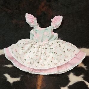 Cheeky Plum Pink and White Floral Kids Dress